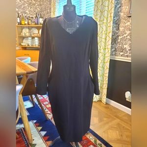 Talbot's black long-sleeve dress size 14
